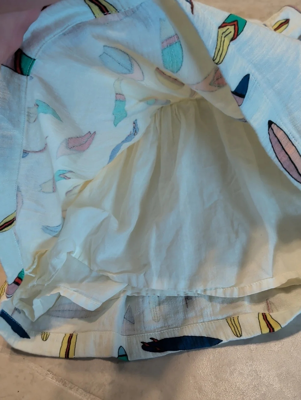 Hanna Andersson Cotton Short Sleeve Dress - Surf Board Print